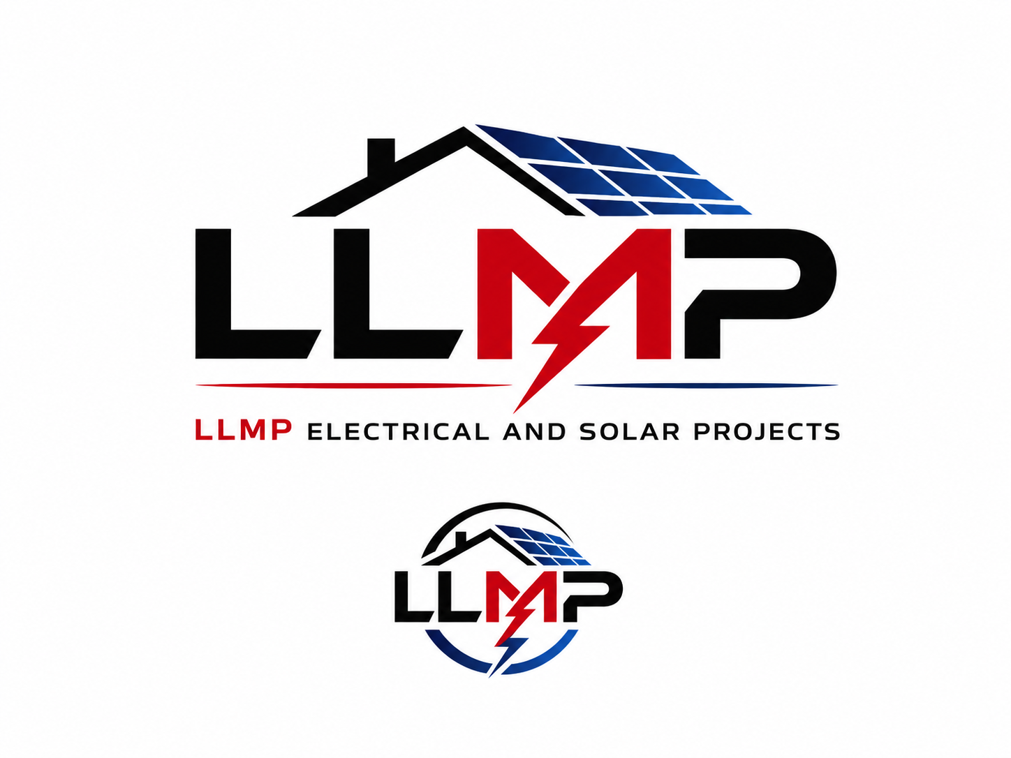 LLMP Electrical & Solar — Logo Suite